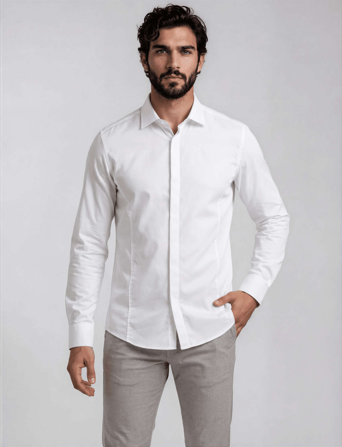 Urban Style Tailor Košulja - Pure White - Mr. Jean